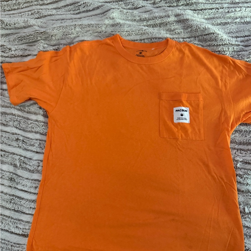 PacSun Orange Men's Hemp T-Shirt